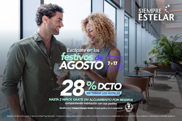 Escápate en los festivos de agosto ESTELAR Square Colombia - Medellín Escápate en los festivos de agosto ESTELAR Square Colombia - Medellín