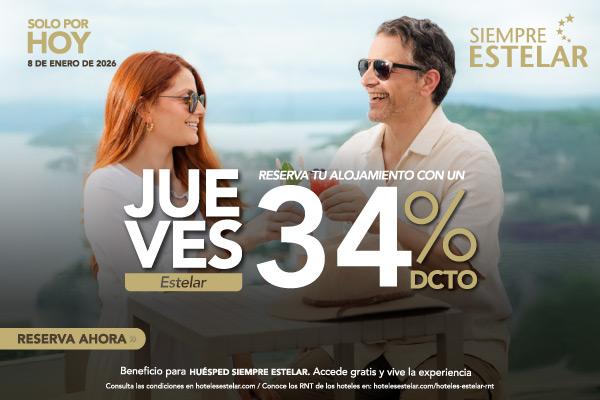 JUEVES SIEMPRE ESTELAR🌟 ESTELAR Square Colombia - Medellín JUEVES SIEMPRE ESTELAR🌟 ESTELAR Square Colombia - Medellín